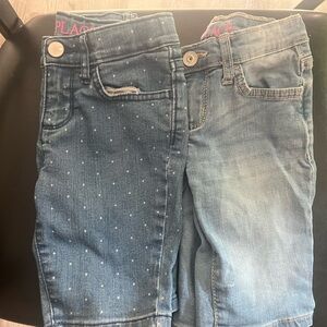 Place Kids Denim Shorts - Dark Blue and Light Blue